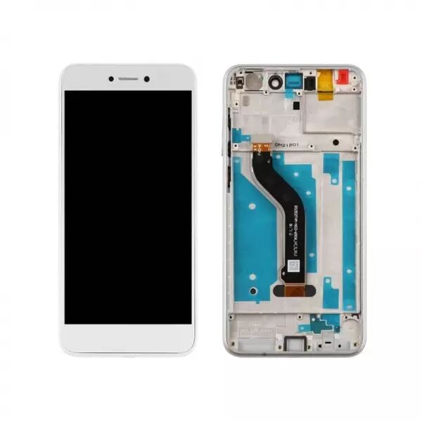 Ecran lcd avec vitre tactile pour Huawei HONOR 8 Lite avec chassis blanc