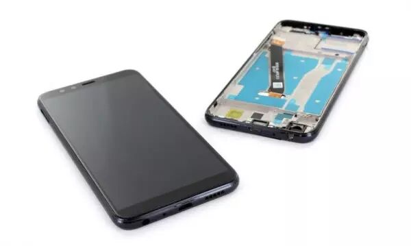Ecran lcd avec vitre tactile pour Huawei HONOR 9 Lite avec chassis noir