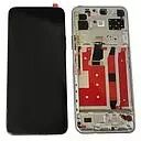 Ecran lcd avec vitre tactile pour HUAWEI P40 Lite 5G / Nova 7 SE avec chassis silver/argent