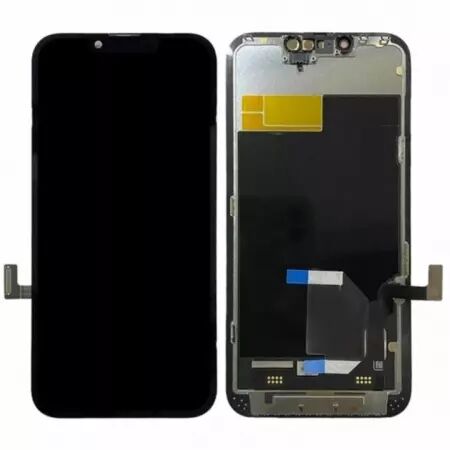 Ecran lcd avec vitre tactile pour Iphone 13 Pro Max SOFT OLED RJ BORDURES D\'ORIGINE (puce amovible) EXCELLENCE noir