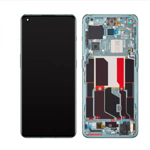 Ecran lcd avec vitre tactile pour ONEPLUS 10 Pro 5G avec chassis vert �meraude