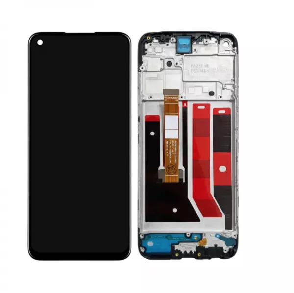 Ecran lcd avec vitre tactile pour Oppo A53s avec chassis ORIGINAL RECONDITIONN� noir