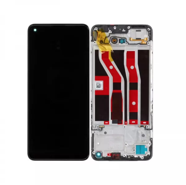 Ecran lcd avec vitre tactile pour Oppo A74 4G avec chassis ORIGINAL RECONDITIONN� noir