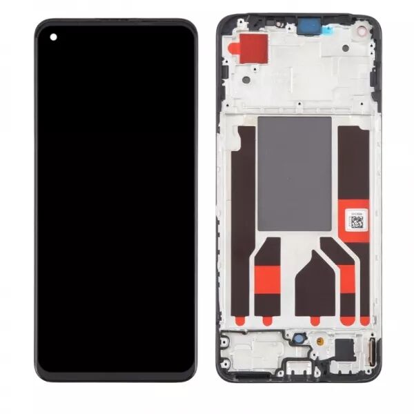 Ecran lcd avec vitre tactile pour Oppo Reno 8 Lite 5G avec chassis ORIGINAL RECONDITIONN� noir