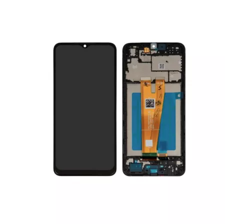 Ecran lcd avec vitre tactile pour SAMSUNG A045 Galaxy A04 avec chassis ORIGINAL RECONDITIONNÉ noir