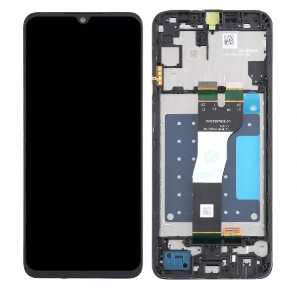 Ecran lcd avec vitre tactile pour SAMSUNG A057F Galaxy A05s avec chassis ORIGINAL RECONDITIONN� noir