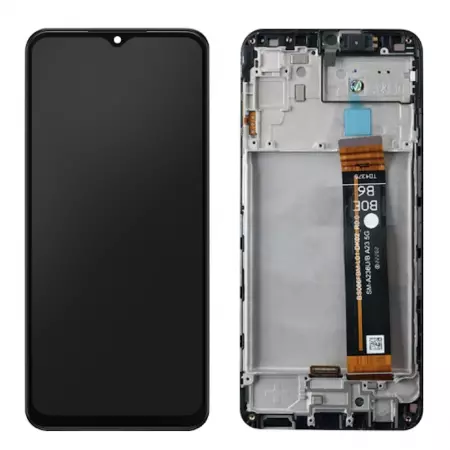 Ecran lcd avec vitre tactile pour SAMSUNG A235F Galaxy A23 4G ORIGINAL RECONDITIONNÉ avec chassis noir