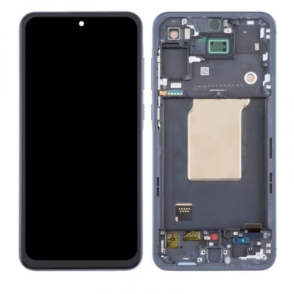 Ecran lcd avec vitre tactile pour SAMSUNG A556B Galaxy A55 5G avec chassis ORIGINAL RECONDITIONN� noir