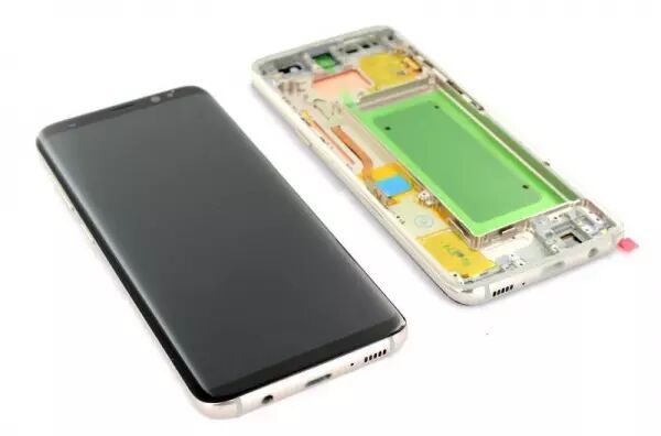 Ecran lcd avec vitre tactile pour SAMSUNG G950 Galaxy S8 avec chassis or