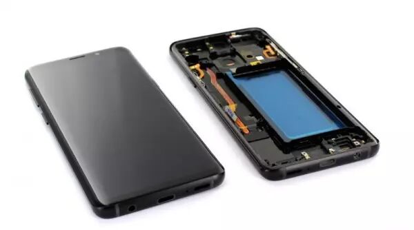 Ecran lcd avec vitre tactile pour SAMSUNG G960 Galaxy S9 avec chassis noir