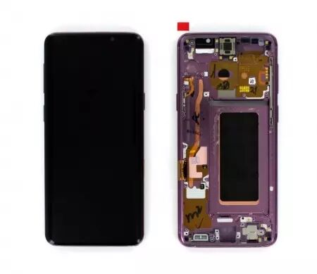 Ecran lcd avec vitre tactile pour SAMSUNG G960 Galaxy S9 avec chassis ORIGINAL RECONDITIONNÉ violet