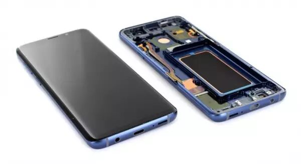 Ecran lcd avec vitre tactile pour SAMSUNG G965 Galaxy S9 Plus avec chassis ORIGINAL RECONDITIONN� bleu