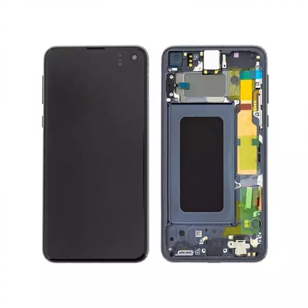 Ecran lcd avec vitre tactile pour SAMSUNG G970 Galaxy S10E avec chassis ORIGINAL RECONDITIONN� noir