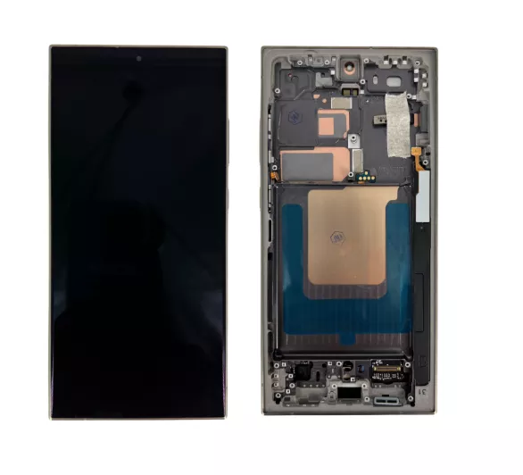 Ecran lcd avec vitre tactile pour SAMSUNG S928B Galaxy S24 Ultra avec chassis ORIGINAL RECONDITIONN� violet