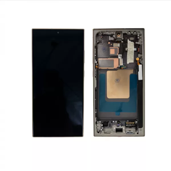 Ecran lcd avec vitre tactile pour SAMSUNG S928B Galaxy S24 Ultra avec chassis ORIGINAL RECONDITIONN� titane