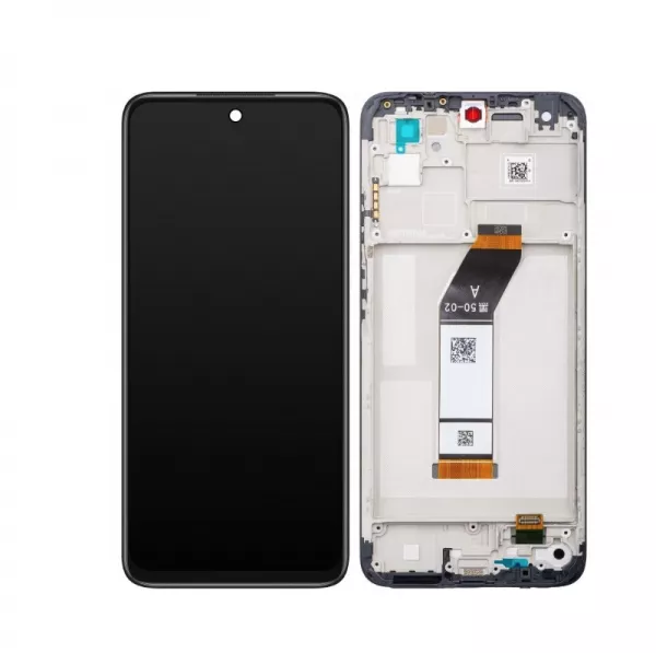 Ecran lcd avec vitre tactile pour Xiaomi Redmi 10 avec chassis ORIGINAL RECONDITIONN� noir