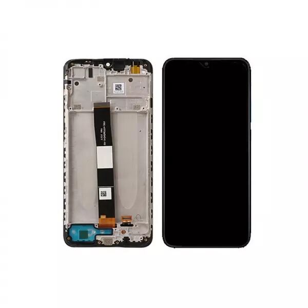Ecran lcd avec vitre tactile pour Xiaomi Redmi 9A/9C/9AT avec chassis noir