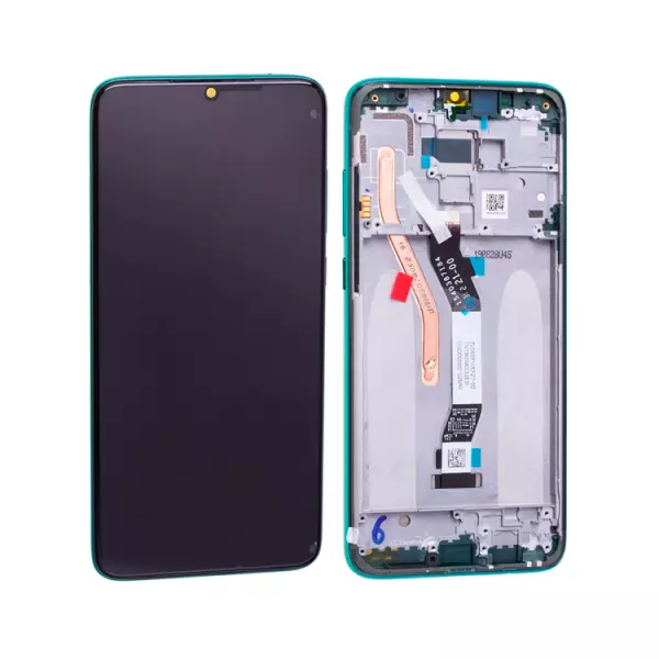 Ecran lcd avec vitre tactile pour Xiaomi Redmi Note 8 Pro avec chassis vert