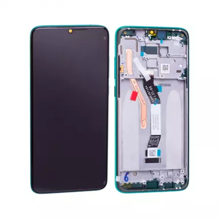 Ecran lcd avec vitre tactile pour Xiaomi Redmi Note 8 Pro avec chassis vert