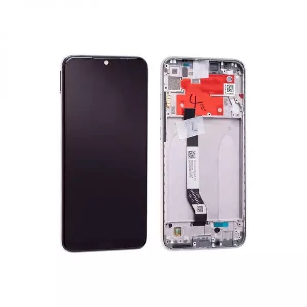 Ecran lcd avec vitre tactile pour Xiaomi Redmi Note 8T avec chassis blanc