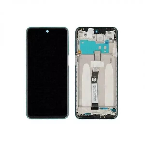 Ecran lcd avec vitre tactile pour Xiaomi Redmi Note 9 Pro avec chassis vert