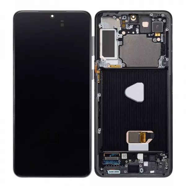 Ecran lcd avec vitre tactile SOFT OLED pour SAMSUNG G996 Galaxy S21 Plus avec chassis BORDURES D\'ORIGINE noir