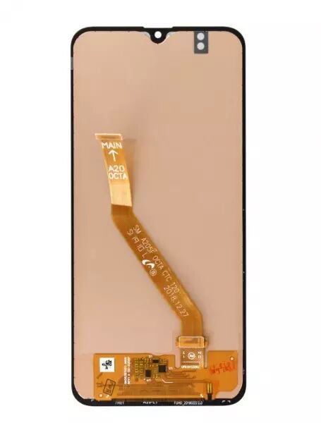 Ecran lcd avec vitre tactile TFT \ sans capteur de proximit�\  pour SAMSUNG A205 Galaxy A20 avec chassis noir