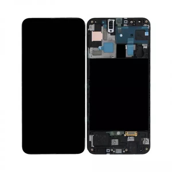 Ecran lcd avec vitre tactile TFT \ sans capteur de proximit� sans empreinte\  pour SAMSUNG A505 Galaxy A50 avec chassis noir
