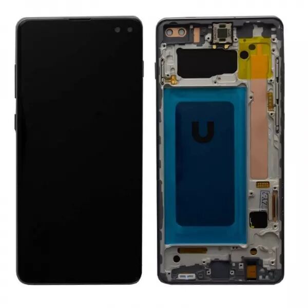 Ecran lcd avec vitre tactile TFT \ sans capteur de proximit� sans empreinte\  pour SAMSUNG G975 Galaxy S10 plus avec chassis noir