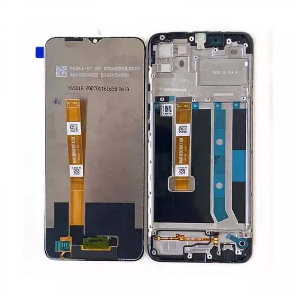 Ecran lcd avec vitre tactile TFT pour Oppo A15 avec chassis noir