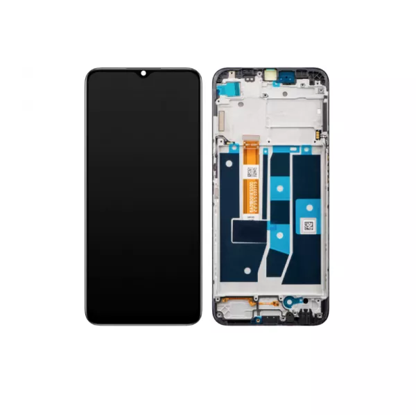 Ecran lcd avec vitre tactile TFT pour Oppo A16 avec chassis noir