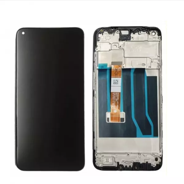 Ecran lcd avec vitre tactile TFT pour Oppo A53s avec chassis noir