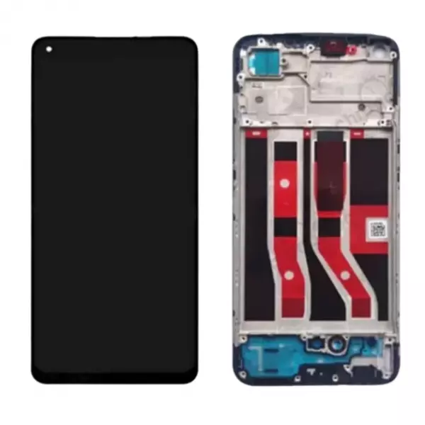 Ecran lcd avec vitre tactile TFT pour Oppo Reno 7 avec chassis noir