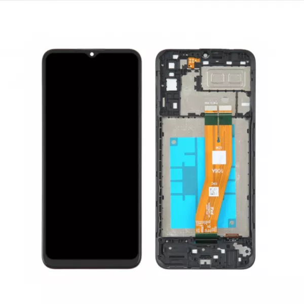 Ecran lcd avec vitre tactile TFT pour SAMSUNG A042 Galaxy A04e avec chassis noir