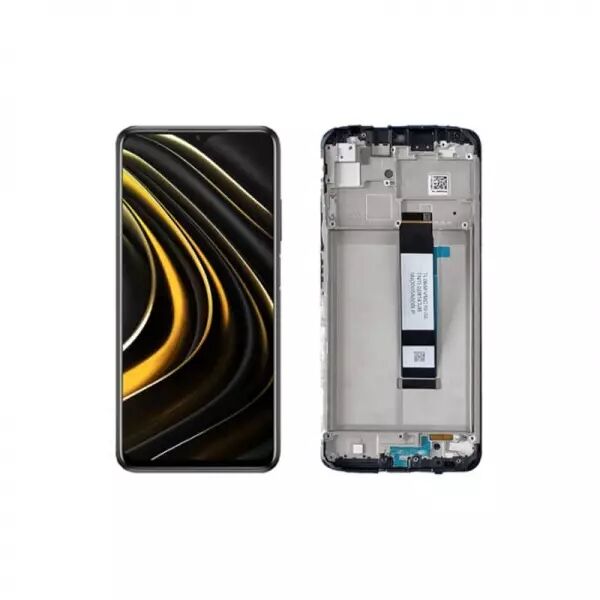 Ecran lcd avec vitre tactile TFT pour Xiaomi Poco M3 avec chassis noir