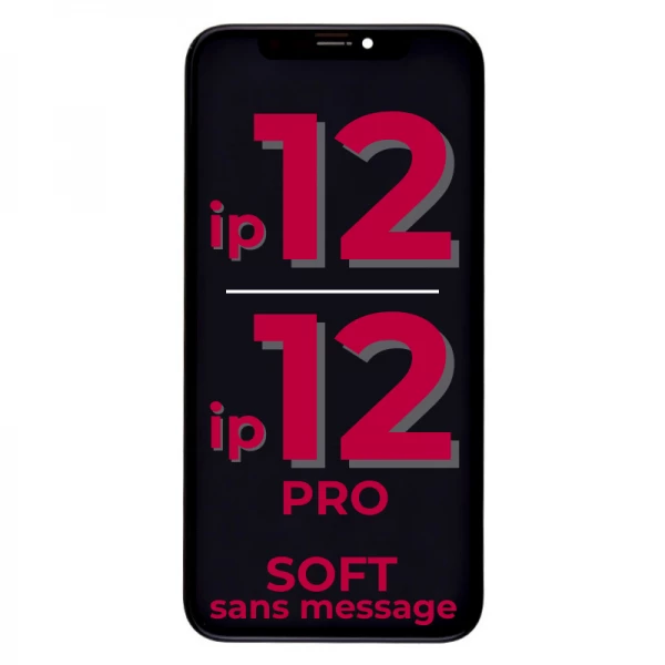 Ecran lcd iPhone 12/12 Pro SOFT OLED sans message d\'erreur