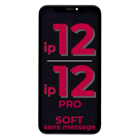 Ecran lcd iPhone 12/12 Pro SOFT OLED sans message d\'erreur