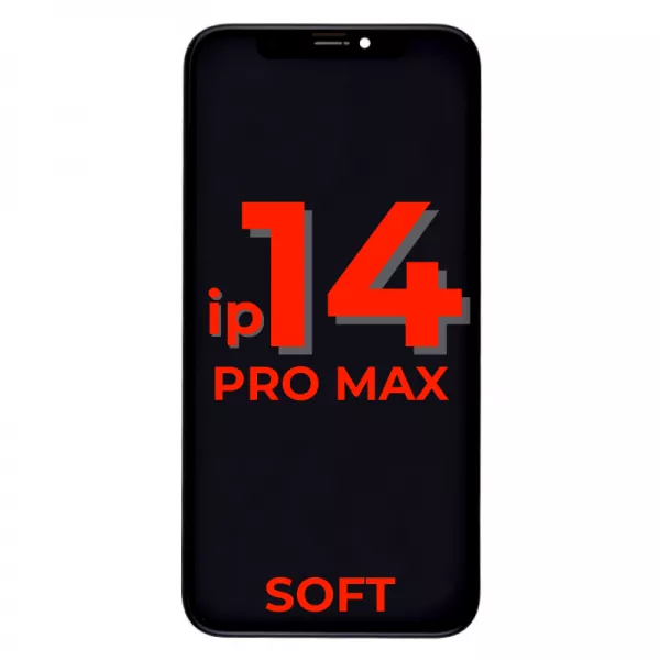 Ecran lcd iPhone 14 Pro Max SOFT OLED RJ bordures d\'origine (puce amovible)