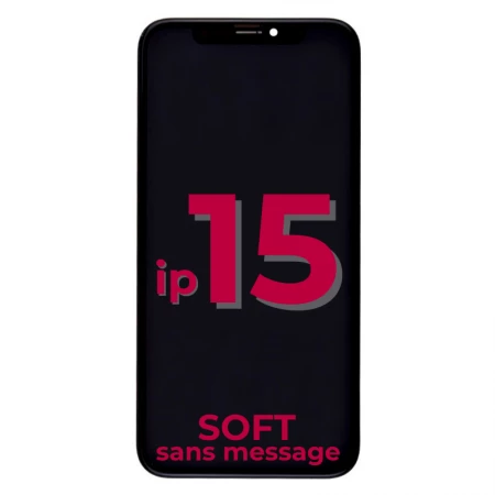 Ecran lcd iPhone 15 SOFT OLED sans message d\'erreur