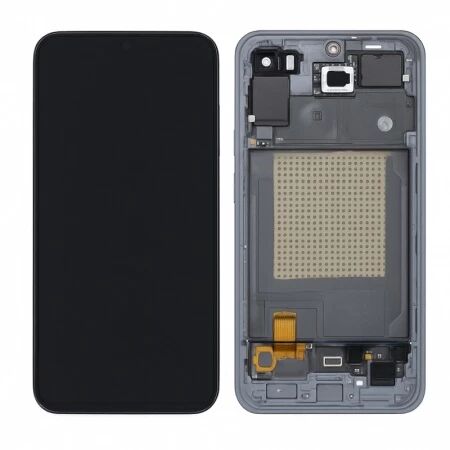 Ecran lcd OLED avec chassis Samsung A556 Galaxy A55 5G noir