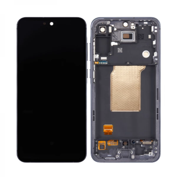 Ecran lcd OLED avec chassis Samsung A566 Galaxy A56 5G noir