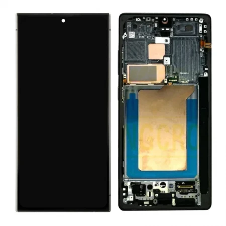 Ecran lcd OLED avec chassis Samsung S938 Galaxy S25 Ultra noir
