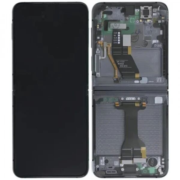 Ecran lcd ORIGINAL SP Samsung F731B Galaxy Z Flip 5 avec chassis bleu