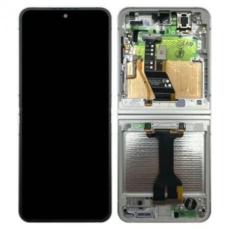 Ecran lcd ORIGINAL SP Samsung F741B Galaxy Z Flip 6 avec chassis blanc