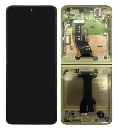 Ecran lcd ORIGINAL SP Samsung F741B Galaxy Z Flip 6 avec chassis jaune