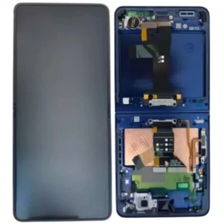 Ecran lcd ORIGINAL SP Samsung F766 Galaxy Z Flip 7 avec chassis bleu