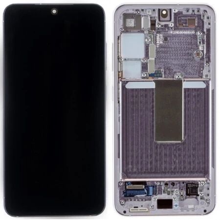 Ecran lcd ORIGINAL SP Samsung S911 Galaxy S23 avec chassis, sans batterie lavande
