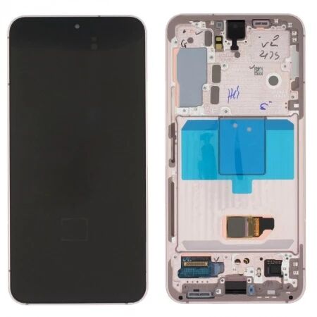 Ecran lcd ORIGINAL SP Samsung SM-S901 Galaxy S22 5G avec chassis, sans batterie rose