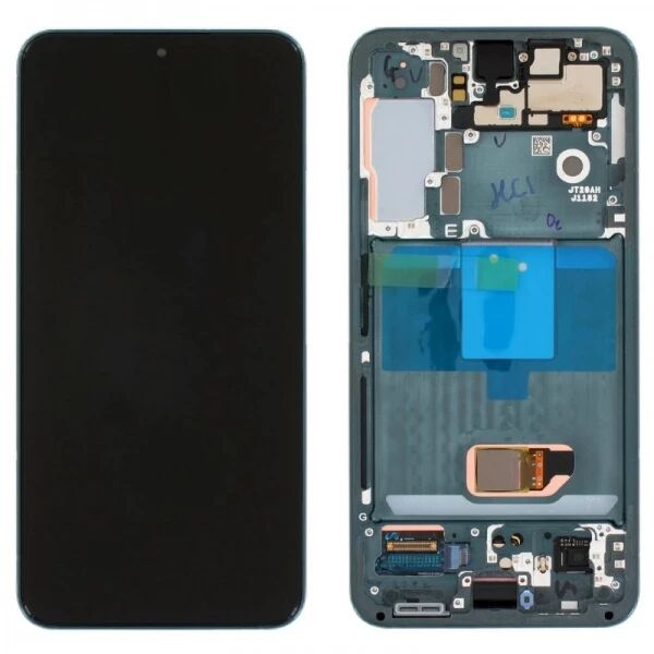 Ecran lcd ORIGINAL SP Samsung SM-S901 Galaxy S22 5G avec chassis, sans batterie vert