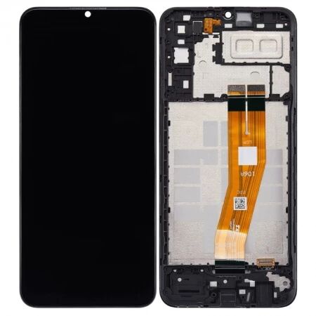 Ecran lcd Samsung A042 Galaxy A04e \ original reconditionn&eacute;\  avec chassis noir